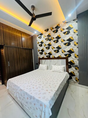 Bedroom in 3 BHK Builder Floor at Lake View Complex, Dhakoli – for Sale