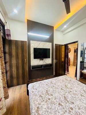 Bedroom in 3 BHK Builder Floor at Lake View Complex, Dhakoli – for Sale