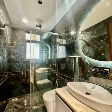 Bathroom in 4 BHK Builder Floor at Central Park 3 The Room, Sohna Sector 33 – for Sale