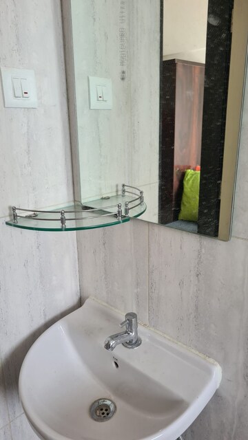 Bathroom in 1 BHK Apartment at Gera Shrishti, Wagholi – for Rent