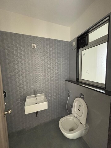Bathroom in 2 BHK Apartment at Ashar Axis, Majiwada – for Rent