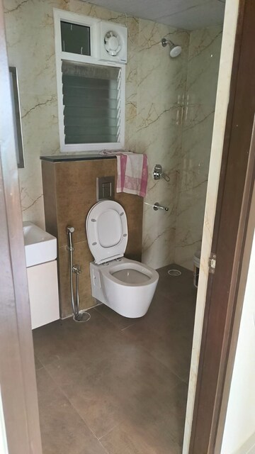 Bathroom in 3 BHK Apartment at Mittal Elanza, Yelahanka – for Rent