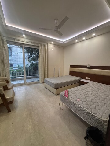 Living Room in 4 BHK Builder Floor at Boutique Residential Apartments A 3 2, Vasant Vihar – for Rent