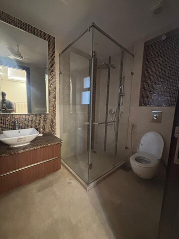 Bathroom in 4 BHK Builder Floor at Boutique Residential Apartments A 3 2, Vasant Vihar – for Rent