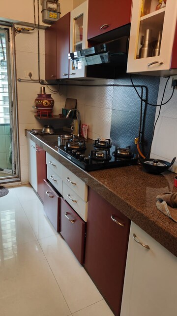 Kitchen in 3 BHK Apartment at Hiranandani Estate, Ghodbunder Road – for Rent
