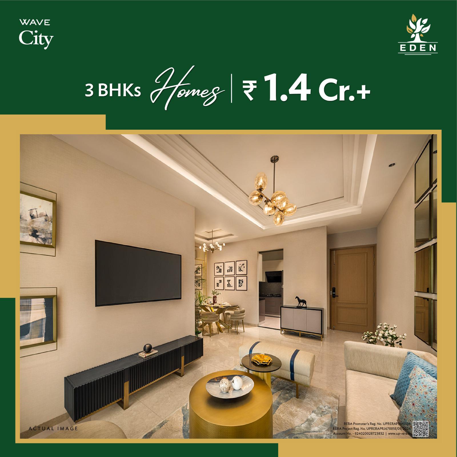 3 BHK Apartment For Sale in Uchdpl Eden