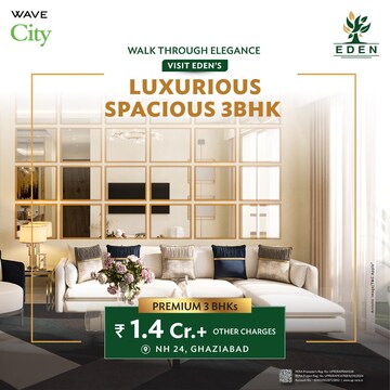 Team Area in 3 BHK Apartment at Uchdpl Eden, Wave City – for Sale