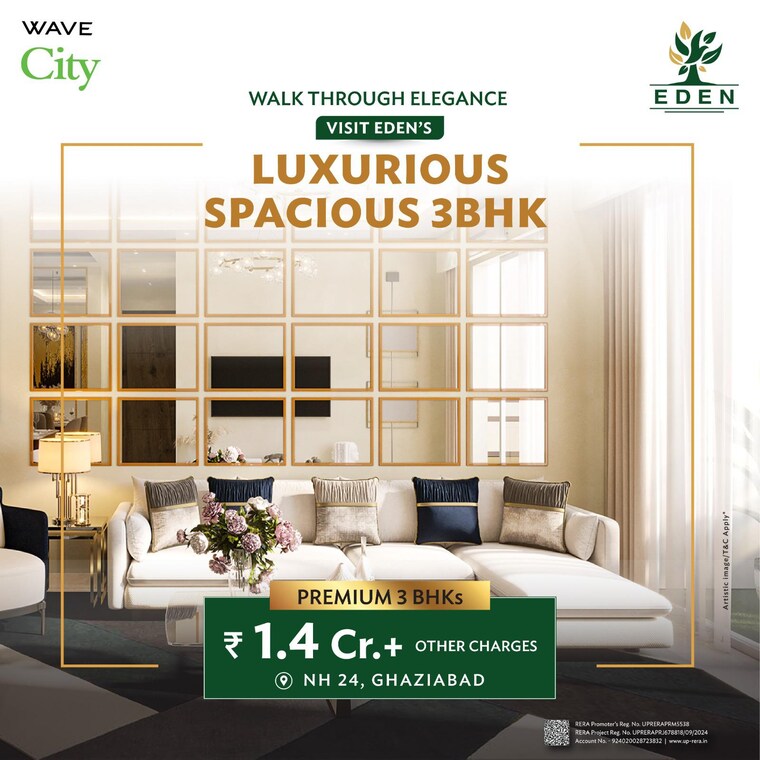 Team Area, uchdpl-eden 3 Bedroom 1750 Sq.Ft. Apartment In Wave City Ghaziabad 9096548