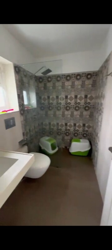 Bathroom in 2 BHK Apartment at Rustomjee Erika, Bandra East – for Rent