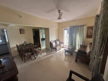 Living Room in 2.5 BHK Apartment at Atlanta Enclave, Shilphata – for Sale