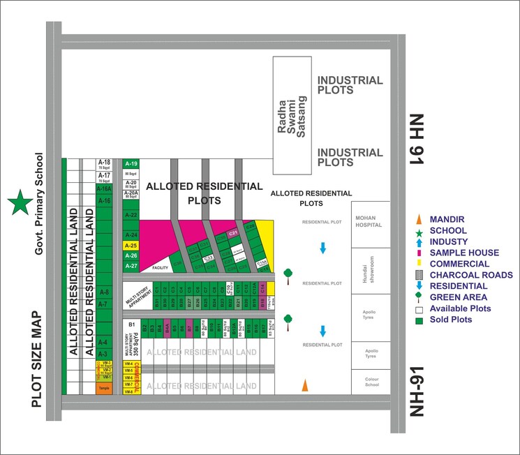 Floor Plan, dadri  50 Sq.Yd. Plot In Dadri Greater Noida 9096580