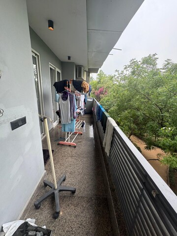 Balcony in 4 BHK Builder Floor at DLF Queens Court, Greater Kailash ii – for Rent