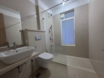 Bathroom in 3 BHK Apartment at Soham Crystal Spires, Ghodbunder Road – for Rent