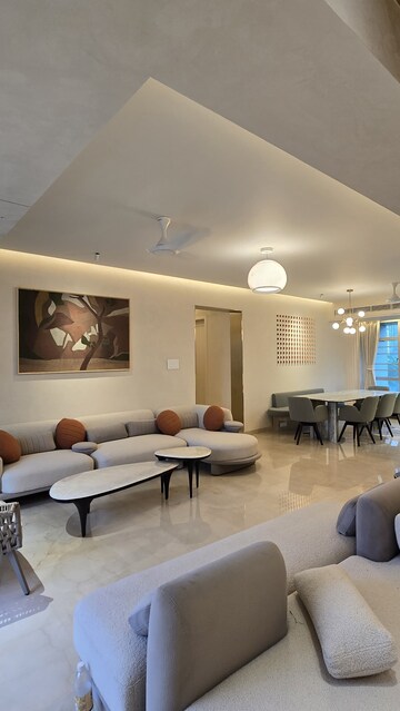 Living Room in 4 BHK Apartment at Prabhadevi – for Rent