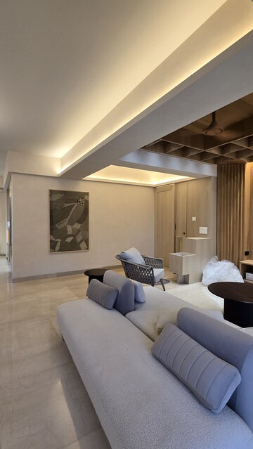Living Room in 4 BHK Apartment at Prabhadevi – for Rent