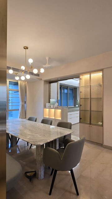 Living Room in 4 BHK Apartment at Prabhadevi – for Rent