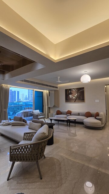 Living Room in 4 BHK Apartment at Prabhadevi – for Rent
