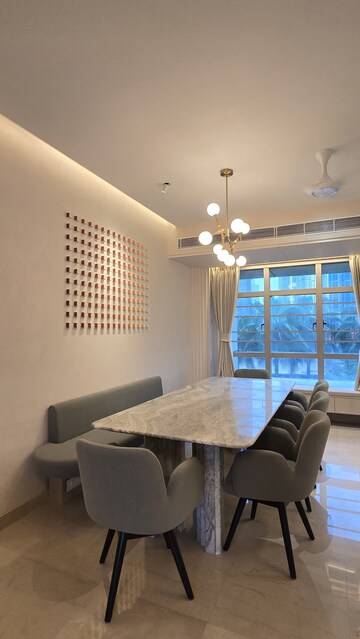 Living Room in 4 BHK Apartment at Prabhadevi – for Rent