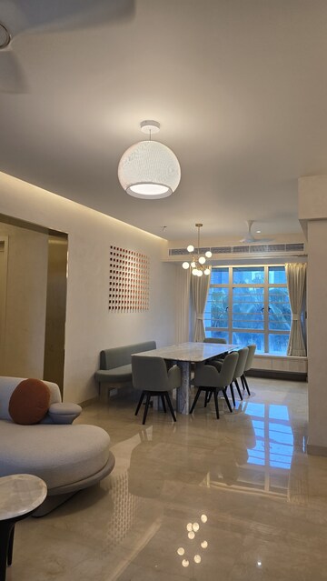 Living Room in 4 BHK Apartment at Prabhadevi – for Rent