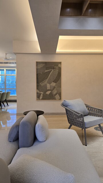 Living Room in 4 BHK Apartment at Prabhadevi – for Rent
