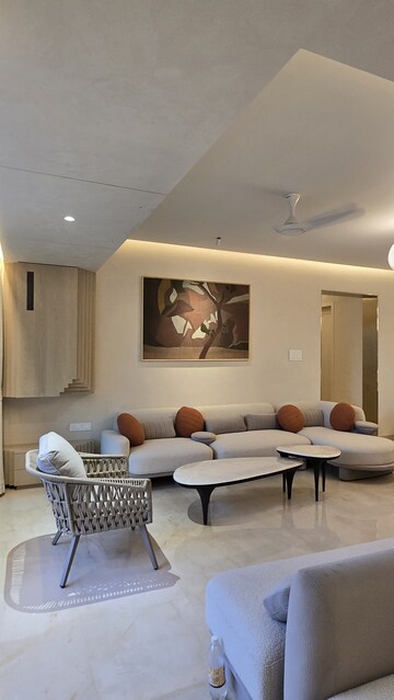 Living Room in 4 BHK Apartment at Prabhadevi – for Rent