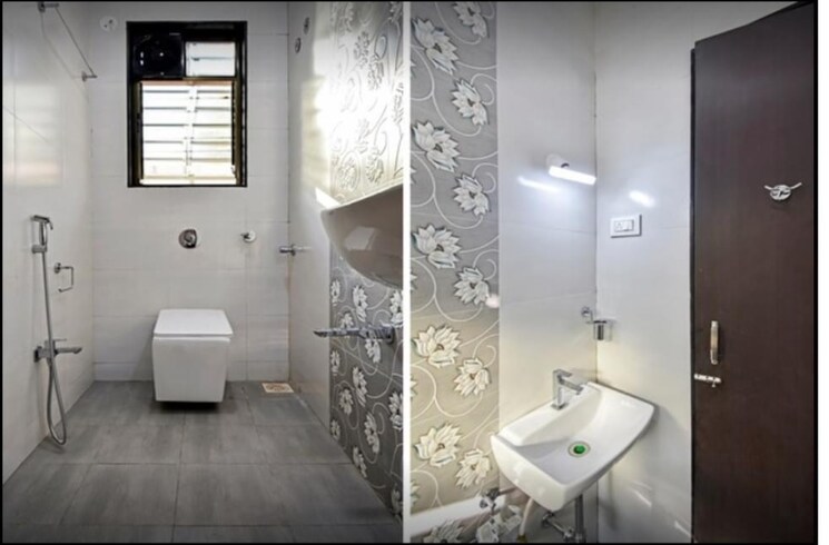 Bathroom, chandan nagar 1 Bedroom 640 Sq.Ft. Apartment In Chandan Nagar Pune 9096928