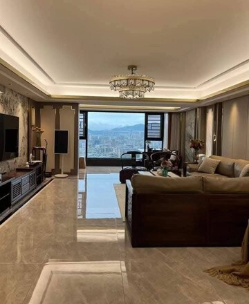 Living Room in 4 BHK Apartment at Bhimjyani Verraton, Manpada – for Rent