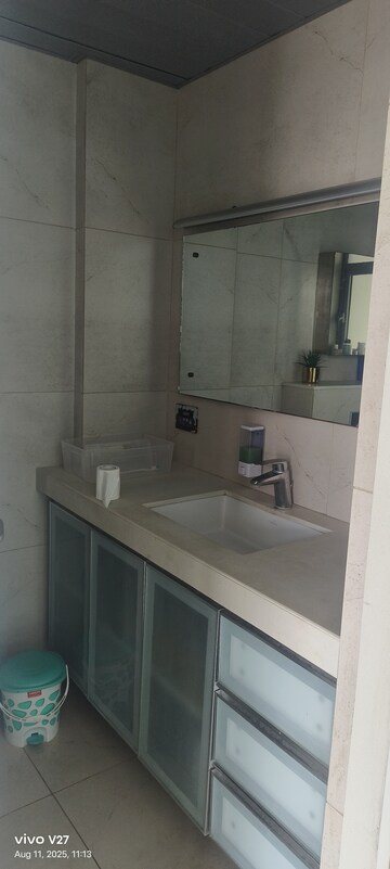 Bathroom in 4 BHK Apartment at Kasturi Epitome, Wakad – for Rent