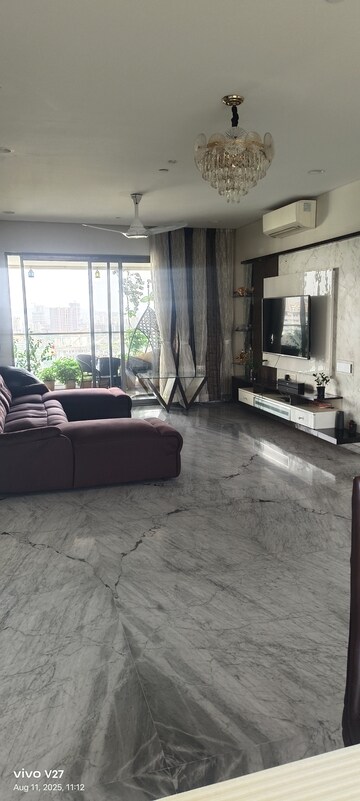 Living Room in 4 BHK Apartment at Kasturi Epitome, Wakad – for Rent