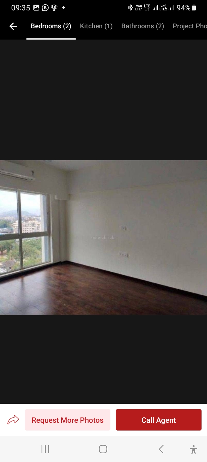 2 BHK Apartment For Rent in Omkar Meridia