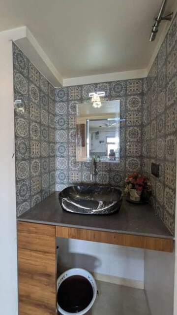 Bathroom in 2.5 BHK Apartment at Kalpataru Hills, Manpada – for Rent