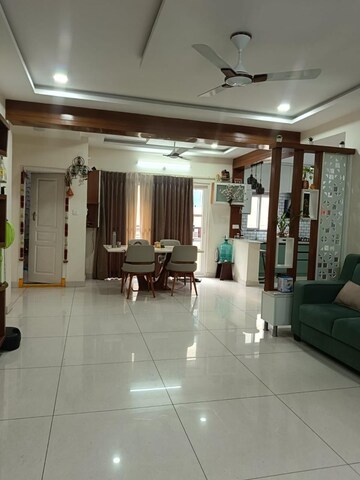 Living Room in 3 BHK Apartment at Pristine IVY Nest, Serilingampally – for Rent