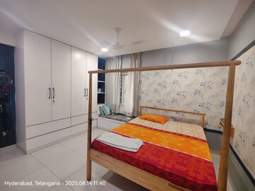 Bedroom in 3 BHK Apartment at Rajapushpa Atria, Gachibowli – for Rent