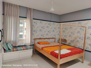 Bedroom in 3 BHK Apartment at Rajapushpa Atria, Gachibowli – for Rent