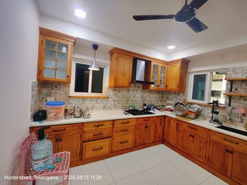 Kitchen in 3 BHK Apartment at Rajapushpa Atria, Gachibowli – for Rent