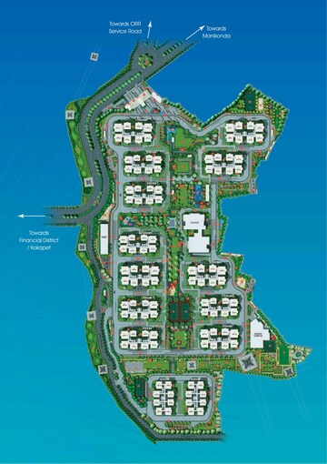 Master Plan in 3 BHK Apartment at Aparna Zenon, Puppalaguda – for Sale
