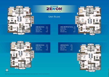 Master Plan in 3 BHK Apartment at Aparna Zenon, Puppalaguda – for Sale