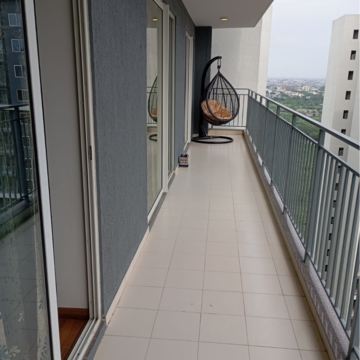 Balcony in 3 BHK Apartment at Godrej Woods, Sector 43 – for Rent
