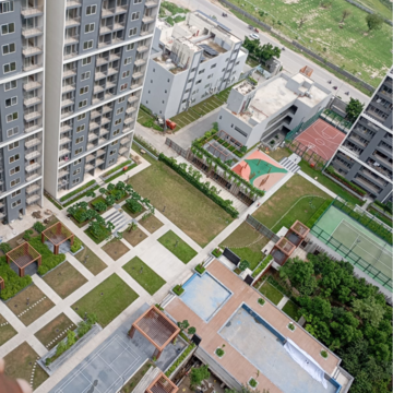 Balcony in 3 BHK Apartment at Godrej Woods, Sector 43 – for Rent