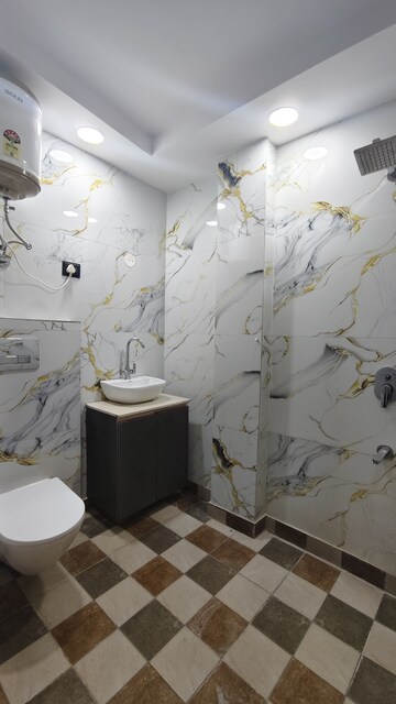 Bathroom in 3 BHK Builder Floor at Govindpuri – for Rent