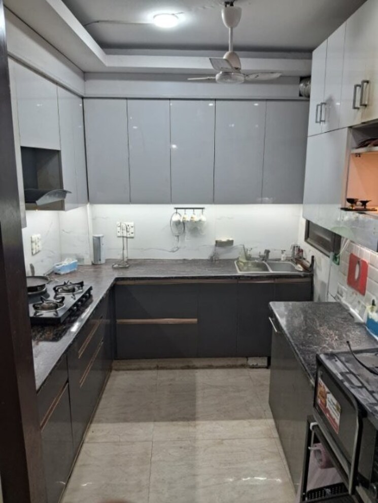 Kitchen, sector 8 dwarka 3 Bedroom 1080 Sq.Ft. Builder Floor In Sector 8 Dwarka Delhi 9078185
