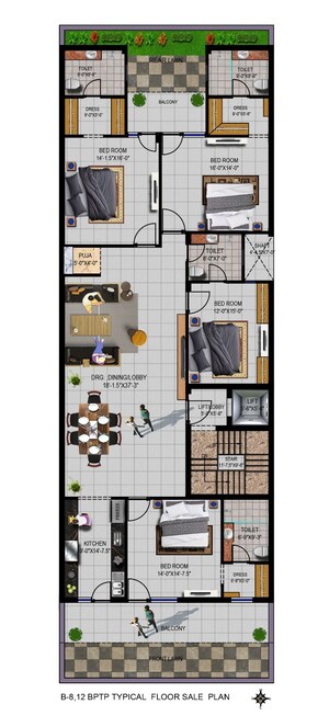 4 BHK Builder Floor For Sale in Parklands, Sector 85