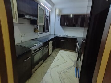 Kitchen in 3 BHK Builder Floor at Freedom Fighters Enclave – for Rent