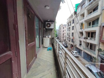 Balcony in 3 BHK Builder Floor at Freedom Fighters Enclave – for Rent