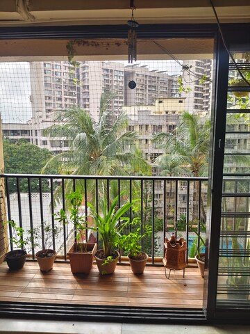 Balcony in 2 BHK Apartment at Sun Glory, Powai – for Rent