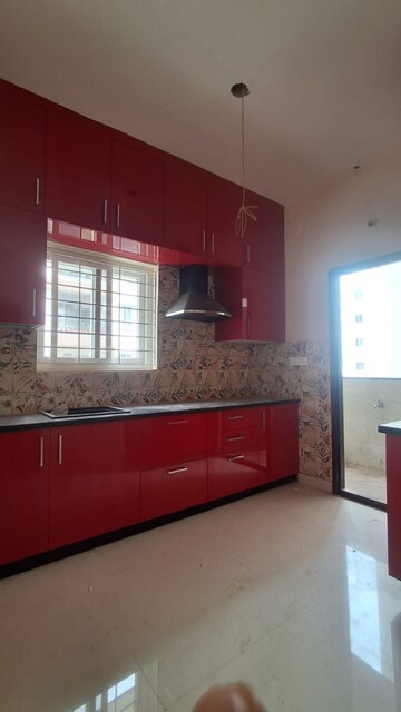 Kitchen in 3 BHK Apartment at Mahathi Jaswitha Cyber Nest, Kondapur – for Rent