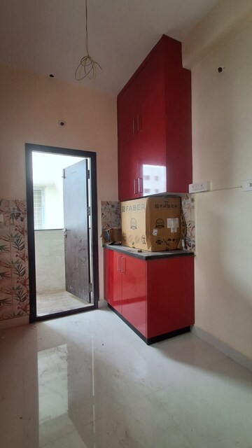 Kitchen in 3 BHK Apartment at Mahathi Jaswitha Cyber Nest, Kondapur – for Rent