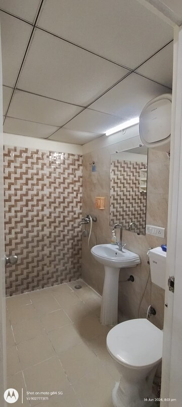 Bathroom in 2 BHK Apartment at Gaur City 7th Avenue, Sector 4 Greater Noida – for Rent