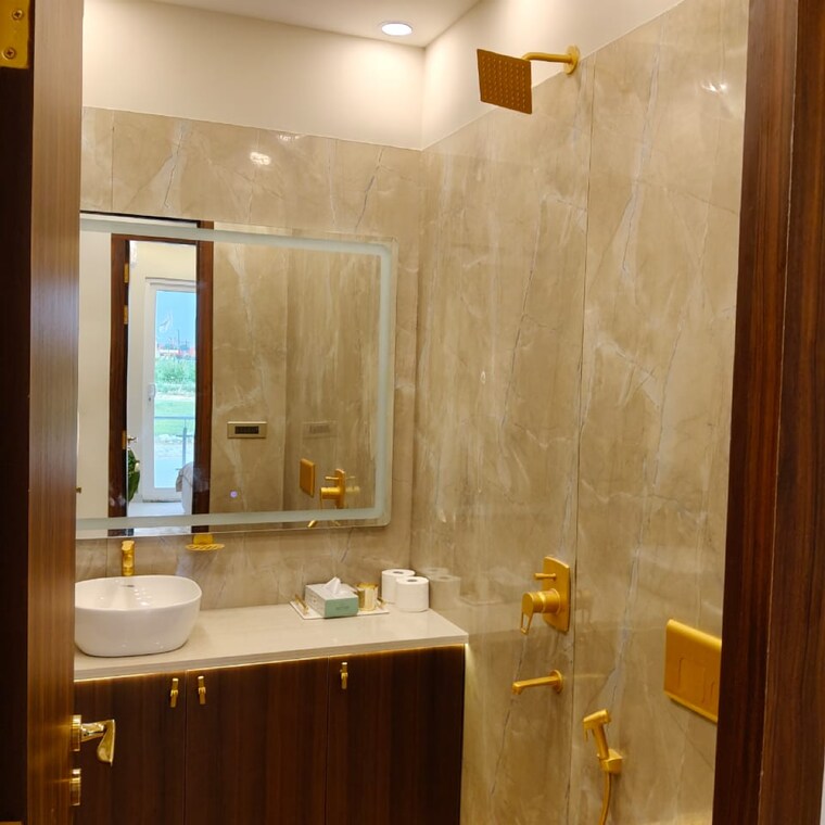 Bathroom, jms-the-majestic 3 Bedroom 1450 Sq.Ft. Builder Floor In Manesar Sector 9 Gurgaon 9098027