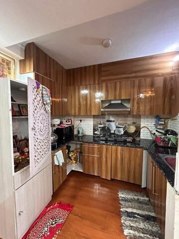 Kitchen in 2 BHK Builder Floor at Freedom Fighters Enclave – for Rent